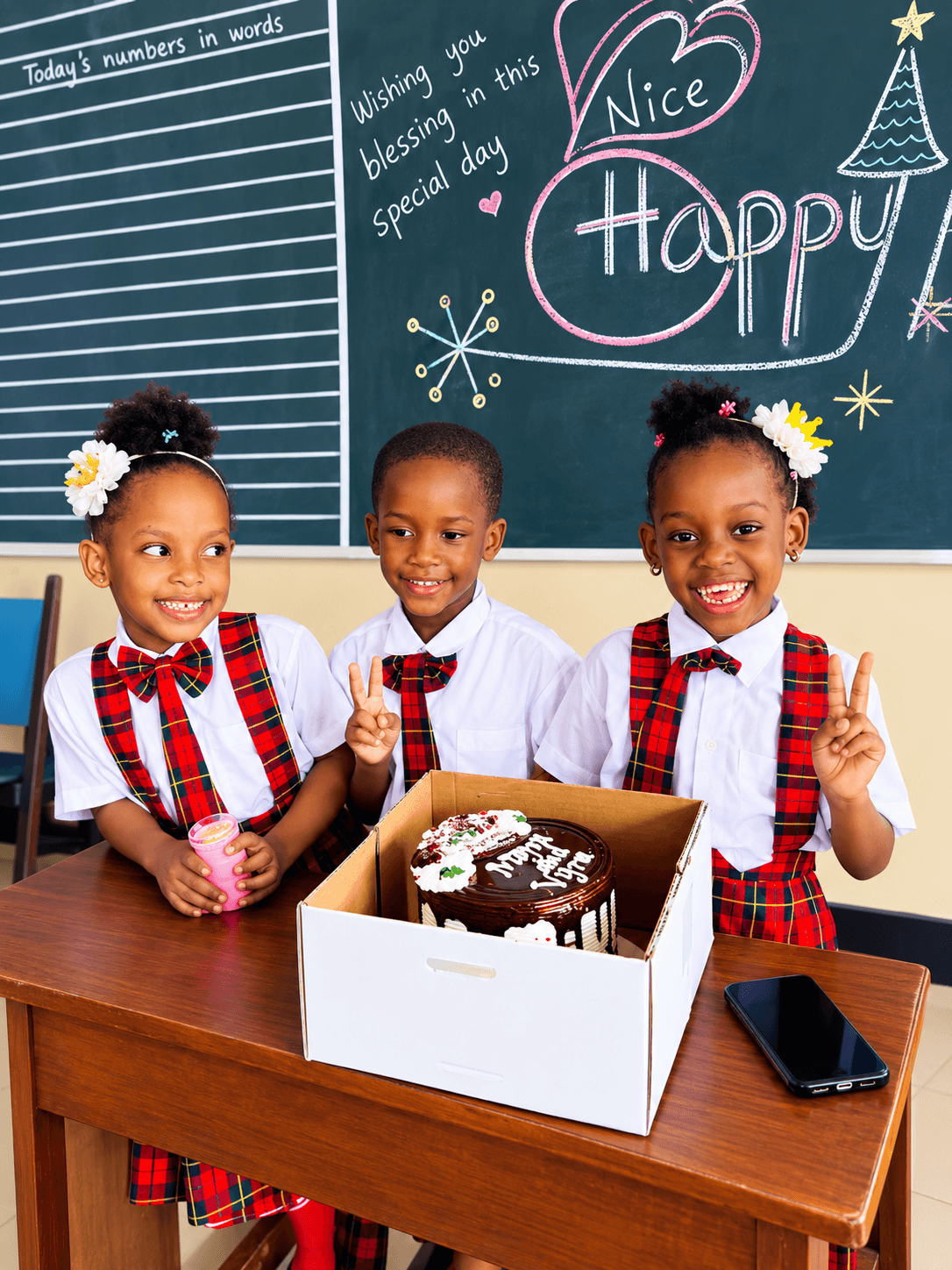 Primary students at New Generation School